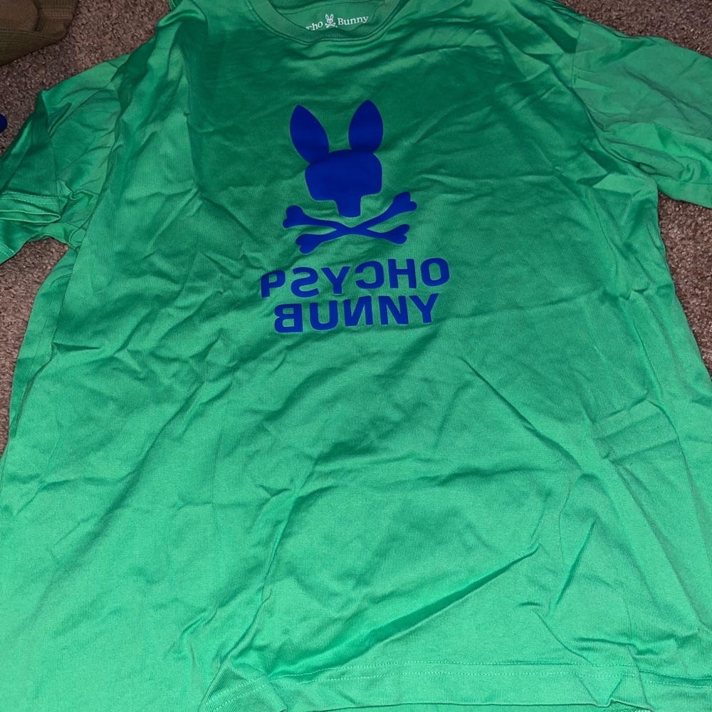 Psycho Bunny Emerald Tee with White Detail